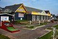 A very small amusement arcade on the sea front in Exmouth, Devon.