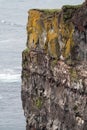 The very steep, dangerous bird cliffs of Latrabjarg, Iceland Royalty Free Stock Photo