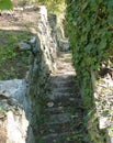 Very steep and dangerous vineyard stairs Royalty Free Stock Photo