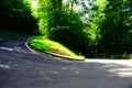 very steep serpentine road in the Eifel