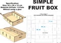 Fruit Box Paper Carton Vector Diecutting