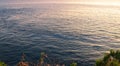 Very strong sea current viewed from a cliff.