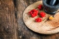 very strongly hot pepper Carolina Reaper Royalty Free Stock Photo