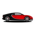 luxury class bugatti sports car