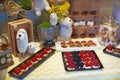 Very sweet delicious small cakes made from berries and figs for candy bar Royalty Free Stock Photo