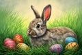 a very sweet Easter bunny Royalty Free Stock Photo