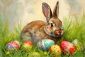 a very sweet Easter bunny Royalty Free Stock Photo