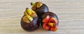 very sweet mangosteen fruit has many benefits for the body