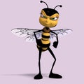 Very sweet render of a honey bee in yellow and