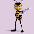 Very sweet render of a honey bee in yellow and