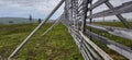 Tall wooden fence in Lapland. Royalty Free Stock Photo