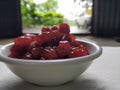 Very tasty and healthy gooseberry candy Royalty Free Stock Photo