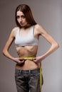 Very thin girl Royalty Free Stock Photo