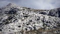 Top of a Peak within the Biokovo Mountains on the Way to the Sveti Jure in Makarska, Croatia Royalty Free Stock Photo