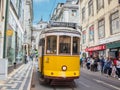 Very touristic place in Lisbon, Portugal Royalty Free Stock Photo