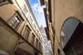 Narrow medieval street in Florence, Italy Royalty Free Stock Photo