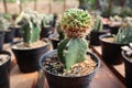 A very unique cactus plant in a pot