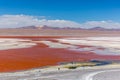 The very unique Laguna Colorida in Bolivia Royalty Free Stock Photo