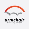 Arm Chair Furniture W Logo Design