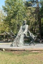 Armenia, Yerevan, September 2021. Sculpture of the Armenian priest and composer Komitas.