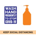 Very Useful Editable Covid-19 Hand Wash Icon