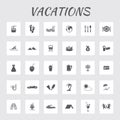 Very Useful Editable Vacations Icon Set