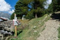 Very well cared for and maintained mountain trails in the Varaita valley