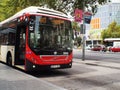 Barcelona plaÃÂ§a de Espanya public transport bus