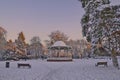 A winter bandstand Royalty Free Stock Photo