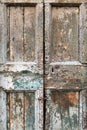 Very worn and textured timber door