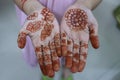 Mehndi / henna on little hands