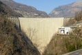 Verzasca dam on the italian part of Switzerland Royalty Free Stock Photo