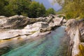 Verzasca River and Ponte dei Salti, Switzerland Royalty Free Stock Photo