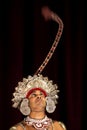 A Ves Dancer performs at the Esala Perahera theatre show in Kandy, Sri Lanka.
