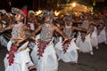 Ves Dancers (Up Country dancers) performs during the Esala Perahera in Kandy, Sri Lanka. Royalty Free Stock Photo