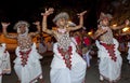 Ves Dancers (Up Country dancers) performs during the Esala Perahera in Kandy, Sri Lanka.