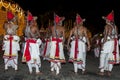 Ves Dancers Up Country dancers wait for the commencement of the Esala Perahera in Kandy, Sri Lanka. Royalty Free Stock Photo