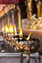 Vesak Bucha candle in Thai temple in Chiangmai thailand