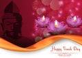 Vesak Day background banner Royalty Free Stock Photo