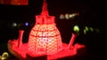 Vesak lantern, Stupa-shaped handmade competition-style Vesak kudu wrap with decorated paper cut design. traditional Vesak