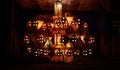 Vesak lanterns, motorised rotating vesak lantern group. Sri lankan Vesak festival celebrations