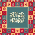 Vesele vanoce - greeting cards. Xmas in the Czech Republic.