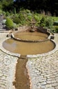 The Vesica Pool in the Chalice Well Gardens Royalty Free Stock Photo