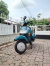 Vespa excel 2001 green metalic Royalty Free Stock Photo