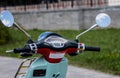 Vespa motor scooter handlebar with dashboard