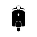 Vespa scooter icon design template