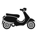 Vespa scooter icon, simple style Royalty Free Stock Photo