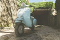 Vespa special 50 vintage Piaggio in light blue color