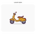 vespa unique icon outline color