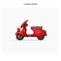 vespa unique icon outline color